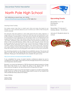 North Pole High School - Fairbanks North Star Borough School District