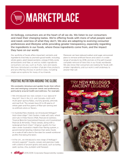 marKetplace - Kellogg Company