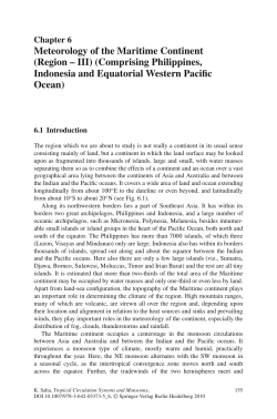 Meteorology of the Maritime Continent (Region &ndash; III) (Comprising