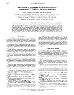 Mechanism of Hydrogen Sulfide Oxidation by Manganese (IV) Oxide