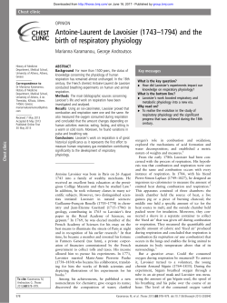 Antoine-Laurent de Lavoisier (1743&ndash;1794) and the birth of