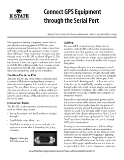 MF3002 Connect GPS Equipment through the