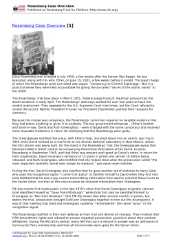 Rosenberg Case Overview - Rosenberg Fund for Children