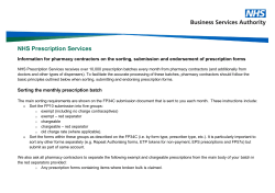 Information for pharmacy contractors on the sorting