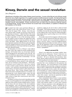 Kinsey, Darwin and the sexual revolution