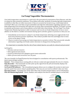 CorTemp&reg; Ingestible Thermometers