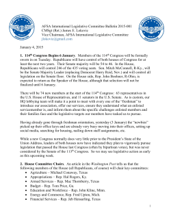 AFSA International Legislative Committee Bulletin 2015
