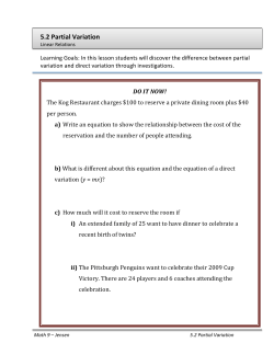 5.2 Partial Variation