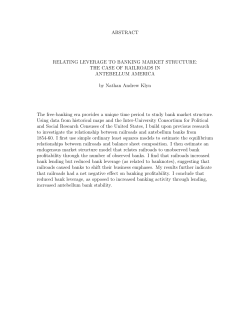 ABSTRACT RELATING LEVERAGE TO BANKING MARKET