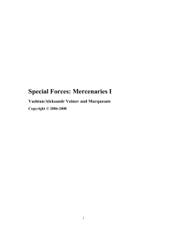 Special Forces: Mercenaries I