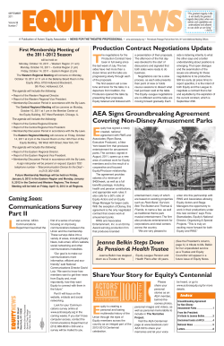 EQUITY TMPLATE - Actors` Equity