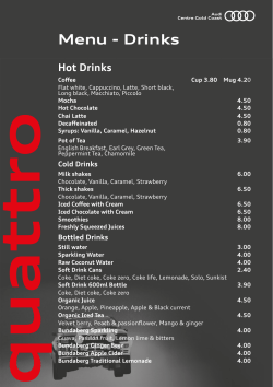 to the juices and smoothies menu