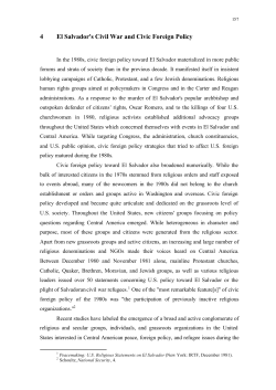 4 El Salvador`s Civil War and Civic Foreign Policy - diss.fu