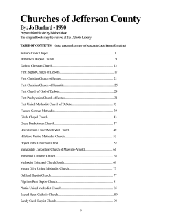 Churches of Jefferson County