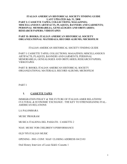 italian american historical society finding guide