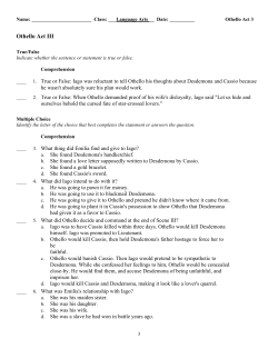 Othello Act 3