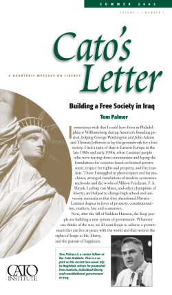 Catos Letter 3 - Cato Institute