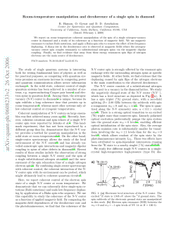 Room-temperature manipulation and decoherence of a single spin