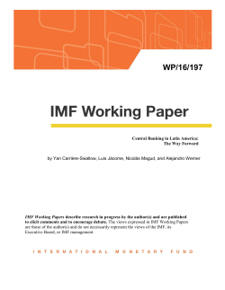 Central Banking in Latin America: The Way Forward