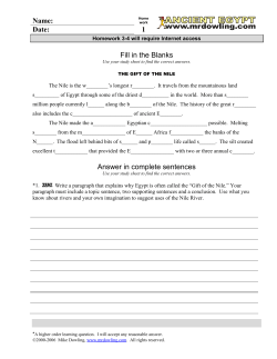 Name: Date: 1 Fill in the Blanks Answer in complete sentences