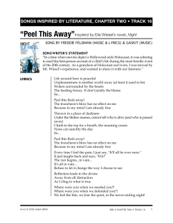 SONGS INSPIRED BY LITERATURE, CHAPTER TWO &bull; TRACK 16