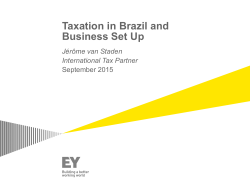 Taxation in Brazil and Business Set Up