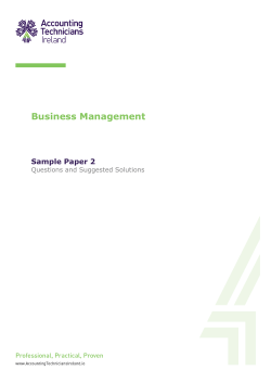 Business Management - Accounting Technicians Ireland