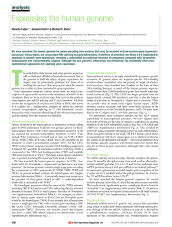 Expressing the human genome