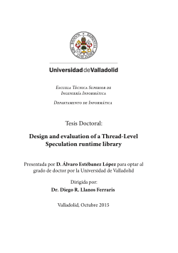 Design and evaluation of a Thread-Level Speculation