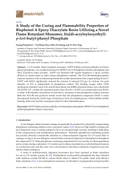 A Study of the Curing and Flammability Properties of Bisphenol A
