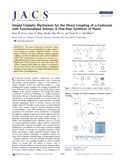 JACS, 135, 16074-16077 - Chemistry Labs