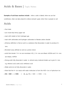 Acids and Bases A1 Notes! [PDF Document]