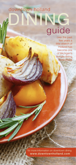 City of Holland Dining Guide