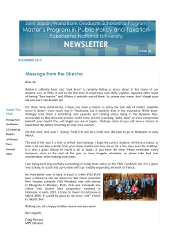 Newsletter Dec. 2015