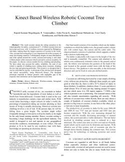 Kinect Based Wireless Robotic Coconut Tree Climber