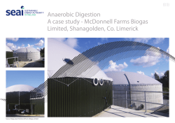 Anaerobic Digestion A case study