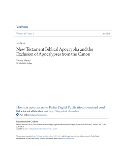 New Testament Biblical Apocrypha and the Exclusion of