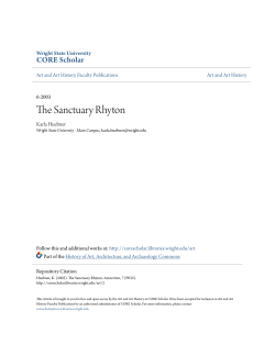 The Sanctuary Rhyton - CORE Scholar