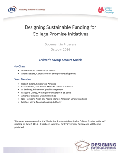 College Savings Accounts (CSA)