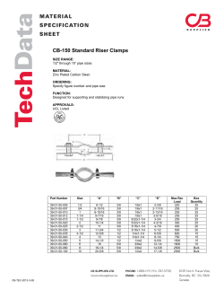CB-150 Standard Riser Clamps