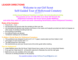 Girl Scout Guide - Hollywood Cemetery
