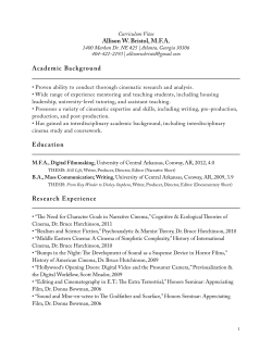 Allison W. Bristol, MFA Academic Background