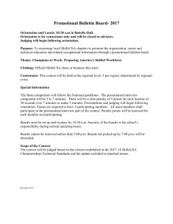 Promotional Bulletin Board- 2017