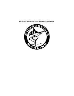 Marlins 2013 Handbook - Monroeville Marlins Swim Assoc.