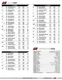 DEPTH chart Pronunciation guide