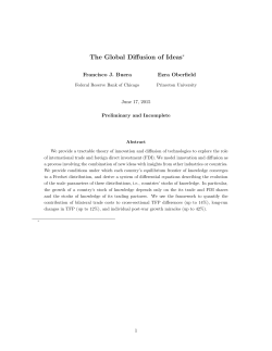 The Global Diffusion of Ideas