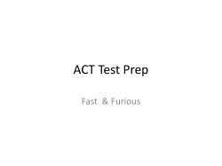ACT Test Prep - Beaverton School District