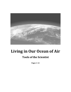 Living in Our Ocean of Air Tools of the Scientist