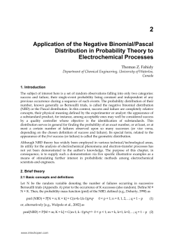 Application of the Negative Binomial/Pascal Distribution in