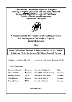 Cross-Cultural and Ideological Representations of The